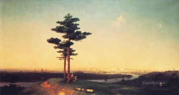  1851 pintura - Vista de Moscú desde Sparrow Hills 1851 Romántico ruso Ivan Aivazovsky